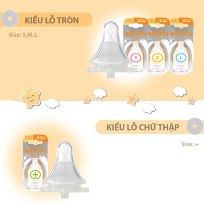 Núm Vú Cổ Hẹp Wesser (Size +)