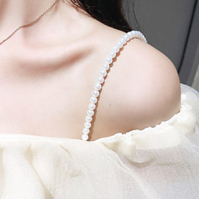 Dây áo ngực dây áo lót thủ công từ hạt ngọc trai thời trang ấn tượng sexy