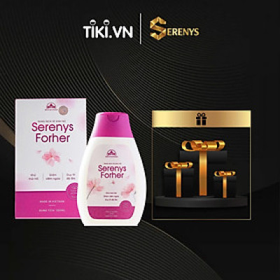 Dung Dịch Vệ Sinh Phụ Nữ Serenys Forher giúp khử mùi hôi, giảm viêm ngứa, cân bằng độ ẩm, độ Ph 200ml