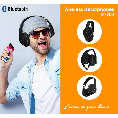 Tai nghe bluetooth chụp tai Soundmax BT700 10m - hàng chính hãng
