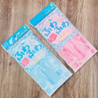 Khăn tắm tạo bọt mềm Okazaki Soft Pk/Bl - Hàng Nội Địa Nhật Bản