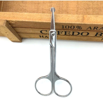 Kéo Cắt Tỉa Lông Mũi Đầu Tròn KM 604- Thép Không Gỉ Cao Cấp - Thiết Kế Nhỏ - Gọn - Nhẹ - An toàn