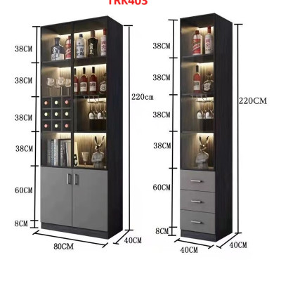 Tủ rượu cánh kính, tủ trưng bày rượu TRK403- Nội thất lắp ráp Viễn Đông ADV