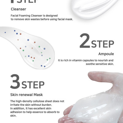 Hộp 11 mặt nạ trị mụn - kiềm dầu - dưỡng ẩm - nâng cơ mặt 3bước Rainbow Laffair Multi - Care V5 Teatree