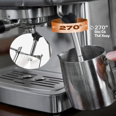 Máy pha cà phê Espresso chuyên nghiệp thương hiệu HiBREW H10A , áp suất 20bar , công suất 1350W - Hàng Chính Hãng