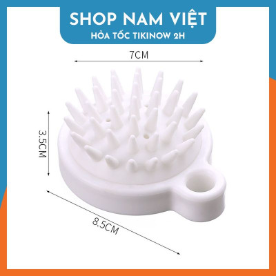 Set 2 Lược Gội Đầu Silicon Mát Xa Thư Giãn, Ngăn Rụng Tóc, Bảo Vệ Da Đầu