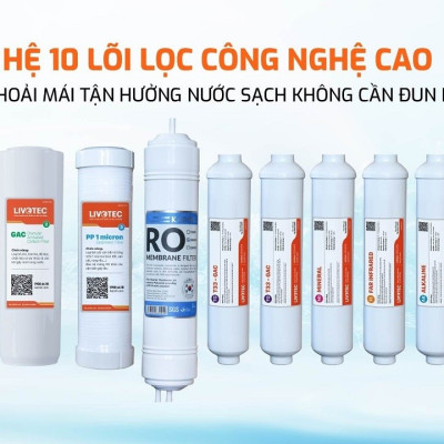 Máy lọc nước nóng lạnh 10 lõi Karofi Livotec 616 - Hàng chính hãng