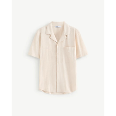 Áo Sơ Mi Nam Tay Ngắn Cotton Cổ Cuban Form Regular - ROUTINE 10S25SHS018