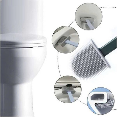 [ Xả Lỗ ] Chổi Cọ Toilet Silicon, Chổi Chà Rửa Nhà Vệ Sinh Bồn Cầu Thế Hệ Mới Siêu Sạch