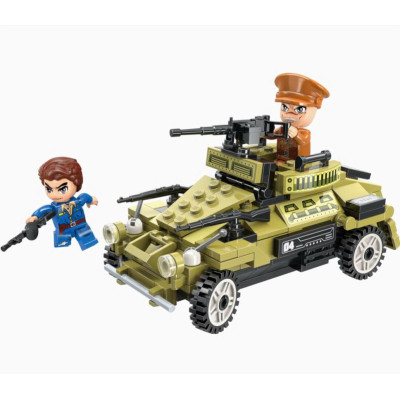 Đồ chơi - QMAN - 1731 Bộ đồ chơi xếp hình mô hình máy bay, ô tô (giao lẻ ngẫu nhiên)