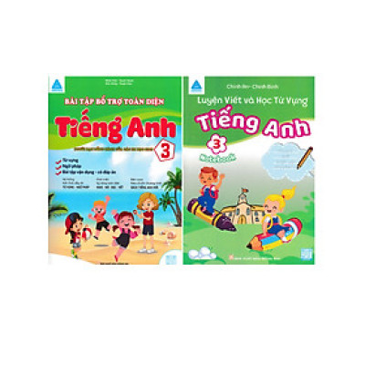 Combo Bài Tập Bổ Trợ Toàn Diện Tiếng Anh + Luyện Viết Và Học Từ Vựng Tiếng Anh Lớp 3 - Notebook (Bộ 2 Cuốn) - ABB