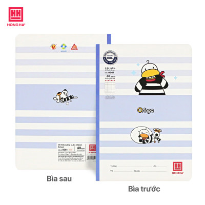 Lốc vở 4 Ô ly 48 trang Hồng Hà School Oringa Galaxy - 0561