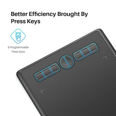 Bảng Vẽ Điện Tử Đồ Họa HUION H580X INSPIROY Kỹ Thuật Số Kèm Bút Vẽ PW100 - Hàng Nhập Khẩu