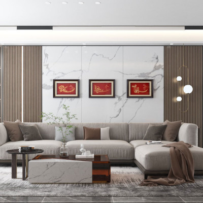 Quà tân gia cao cấp: Tranh Chữ Lộc mạ vàng 24K size lớn