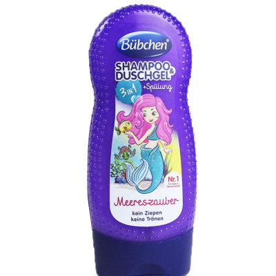 (Combo 2 chai) Sữa tắm gội xả Bubchen 3 in1 tím nàng tiên cho bé từ 3 tuổi trở lên