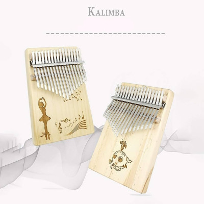 Đàn Kalimba 17 Phím Giá Rẻ – Gỗ Nguyên Khối, Họa Tiết Độc Đáo