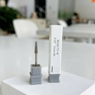 Đầu Mài Chân Móng Úp T5-M Titan Đúc Đặc, Mài Khóe Da, Dũa Tròn Culticle Khóe Móng Bột Nhanh Mạnh Size M, Không Nóng, Đầu Mài Mỹ USA  Làm Nail Nữ Women