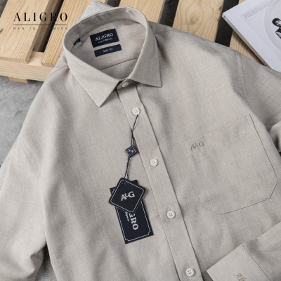 Áo sơ mi nam dài tay ALIGRO chất liệu pirma cotton mềm mịn, kiểu dáng đơn giản, tinh tế ALGS157