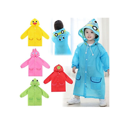 Áo mưa trẻ em siêu ngỗ nghĩnh 5 màu nổi bật - Hàng chính hãng