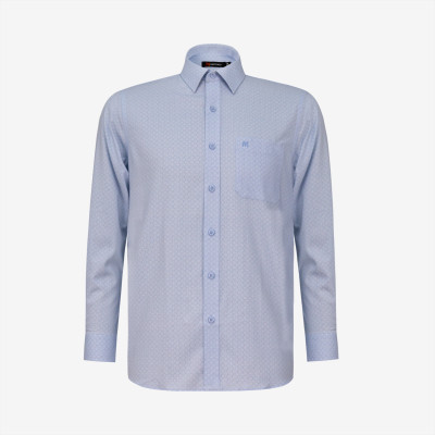 Áo sơ mi nam dài tay mã Khatoco A1MD360T1-CNBL635-2610-D