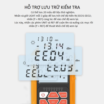 Máy Đo Công Suất Quang Đa Năng 3 Trong 1 Tích Hợp Bút Soi Quang 15Km NORMAL 15 - Hàng Nhập Khẩu