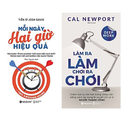 Combo Sách Làm Ít Hiệu Quả Nhiều ( Mỗi Ngày Hai Giờ Hiệu Quả + Làm Ra Làm Chơi Ra Chơi  ) Tặng Boookmark Tuyệt Đẹp