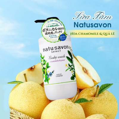 Sữa Tắm Natusavon Dưỡng Trắng Da Kose Softymo Natusavon Select White Body Wash Refresh (500 mL)