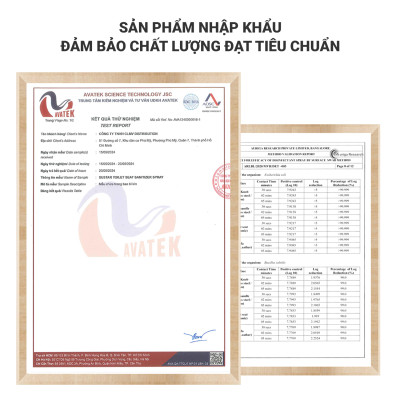 Xịt khử khuẩn bệ ngồi bồn cầu Su Star hương chanh và bạc hà, loại bỏ 99.999% (50ml)