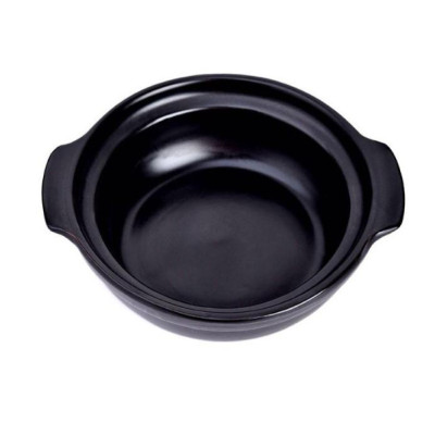 Nồi đất sứ tráng men chống dính đáy nông có nắp thích hợp kho thịt cá, mì cay, cơm niêu