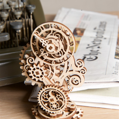 Mô hình cơ khí - Ugears Steampunk Clock - Đồng hồ Steam, Hàng chính hãng UGEARS, nhập khâu nguyên bộ từ EU, mô hình lắp ráp 3D, DYI