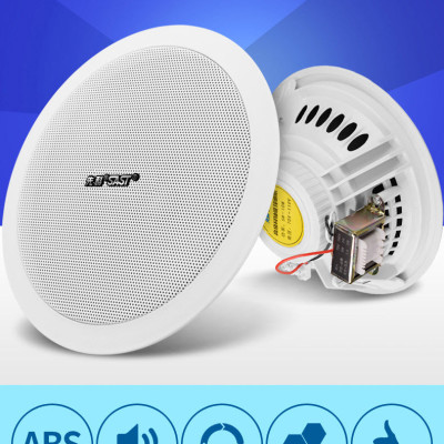 Bộ 02 Loa Âm Trần SAST Công Suất 6W Kích Thước 5 inch Mặt Tròn Lưới Mịn PD - Hàng Nhập Khẩu