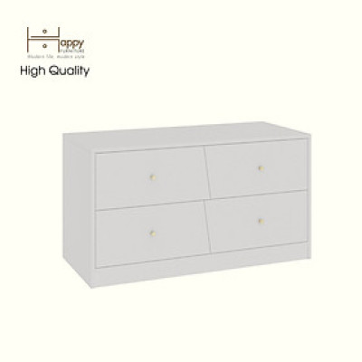 HAPPY FURNITURE , Tủ lưu trữ 4 ngăn kéo - DALEY ,THK_345 , 100cm x 45cm x 55cm DxRxC