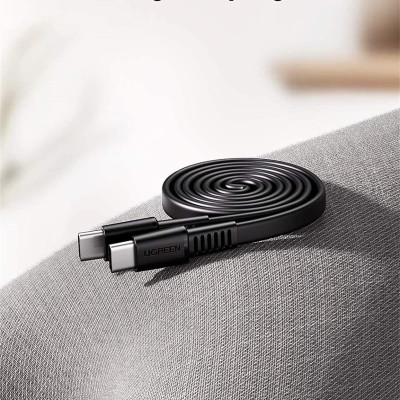 Ugreen UG10974US333TK 0.5M 2.0 PD 3A 20V màu đen USB type C Cáp sạc và truyền dữ liệu máy tính ra điện thoại - HÀNG CHÍNH HÃNG