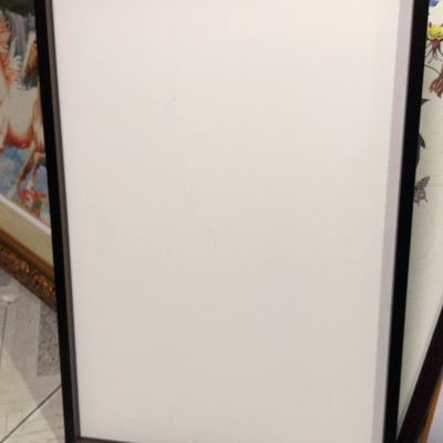 Tranh treo tường phòng khách bóng kiếng pha lê Chú Nai tài lộc nghệ thuật BK_0049