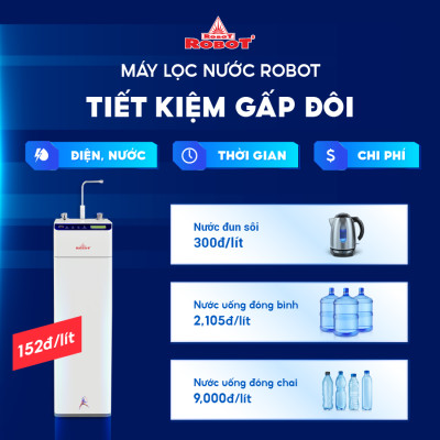 MÁY LỌC NƯỚC NÓNG THÔNG MINH LẠNH ROBOT UltraQC-6U - Hàng Chính Hãng