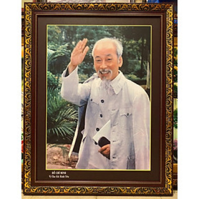 Tranh ảnh Bác Hồ vẫy tay chào - IN160