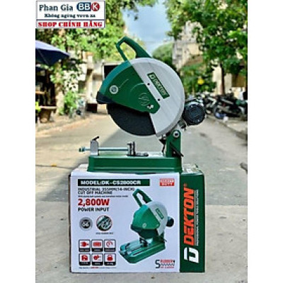 Máy cắt sắt DEKTON Chạy dây Curoa - DK-CS 2800 CR - 2800W, Mô tơ 100% Dây đồng, bảo hành 12 tháng