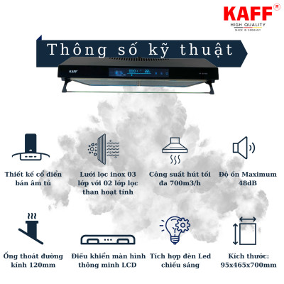 Máy hút mùi KAFF KF-S70HD - Hàng chính hãng