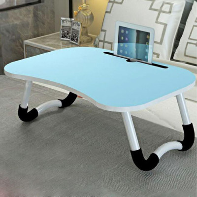 Bàn học gấp gọn có khe để ipad điện thoại chân gập chống trượt tiện dụng - BHG (Giao màu ngẫu nhiên)