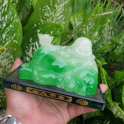 Tượng Phật Ngọc Di Lặc Đá Phong Thủy Có Ngăn Nước Hoa Gắn Taplo Ô Tô, Để Bàn Làm Việc – Loại Đẹp Sang Trọng, Mang Lại May Mắn