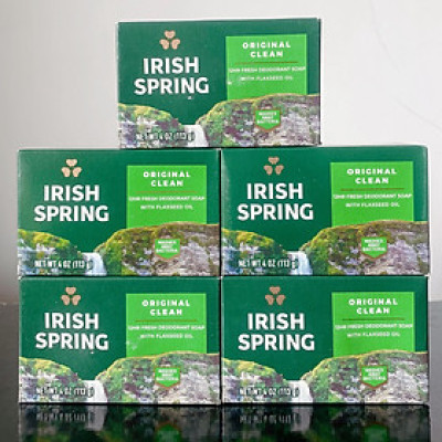 SET 5 BÁNH XÀ BÔNG CỤC IRISH SPRING ORIGINAL USA HƯƠNG DỊU NHẸ