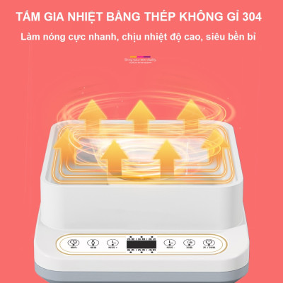 Nồi Hấp Điện Thông Minh 3 Tầng Dung Tích 22L - Đa Chức Năng Siêu Tiện Dụng - Hàng Chính Hãng