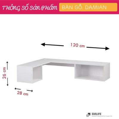 Bàn làm việc treo tường SMLIFE Damian