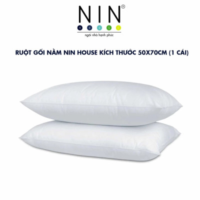 Ruột gối nằm gòn NIN House kích thước 50x70cm thích hợp cho những người thích nằm mềm