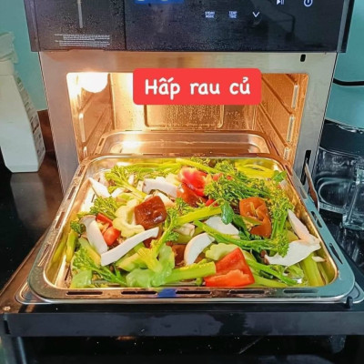 Nồi Chiên Không Dầu Kết Hợp Nồi Hấp - KUCHEN ĐỨC -  KU PCL2228 - 15 Lít - Hàng chính hãng.