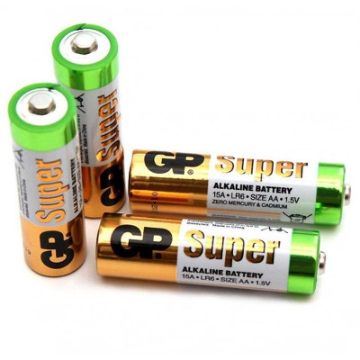 Vỉ 4 Pin Tiểu GP Super Alkaline Battery AA 1.5V - GP 15A-2U4