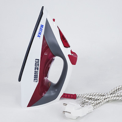 Bàn ủi hơi nước, bàn là hơi nước cao cấp Matika chọn phân loại, mặt đế phủ chống dính - màu ngẫu nhiên-Hàng chính hãng