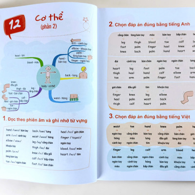 Sách - Học Nhanh 600++ Từ Vựng Tiếng Anh Bằng Sơ Đồ Tư Duy - Bìa Mềm