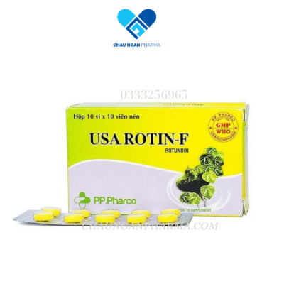 Hổ trợ ngủ ngon USAROTIN-F Phong Phú Hộp 100 viên