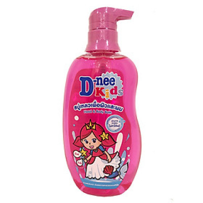 Tắm Gội Toàn Thân Kids Hồng D-Nee Dành Cho Bé Trên 3 Tuổi (400ml)